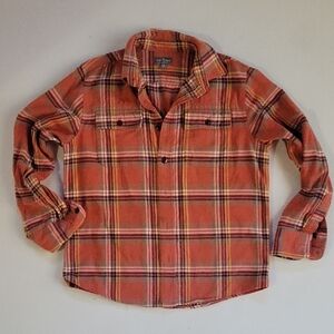 L.L. Bean Men's Casual Plaid Shirt - Red and Yellow